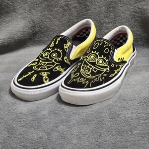 Vans x SpongeBob Gigliotti Slip On Skate Shoes US Mens Size 6.5